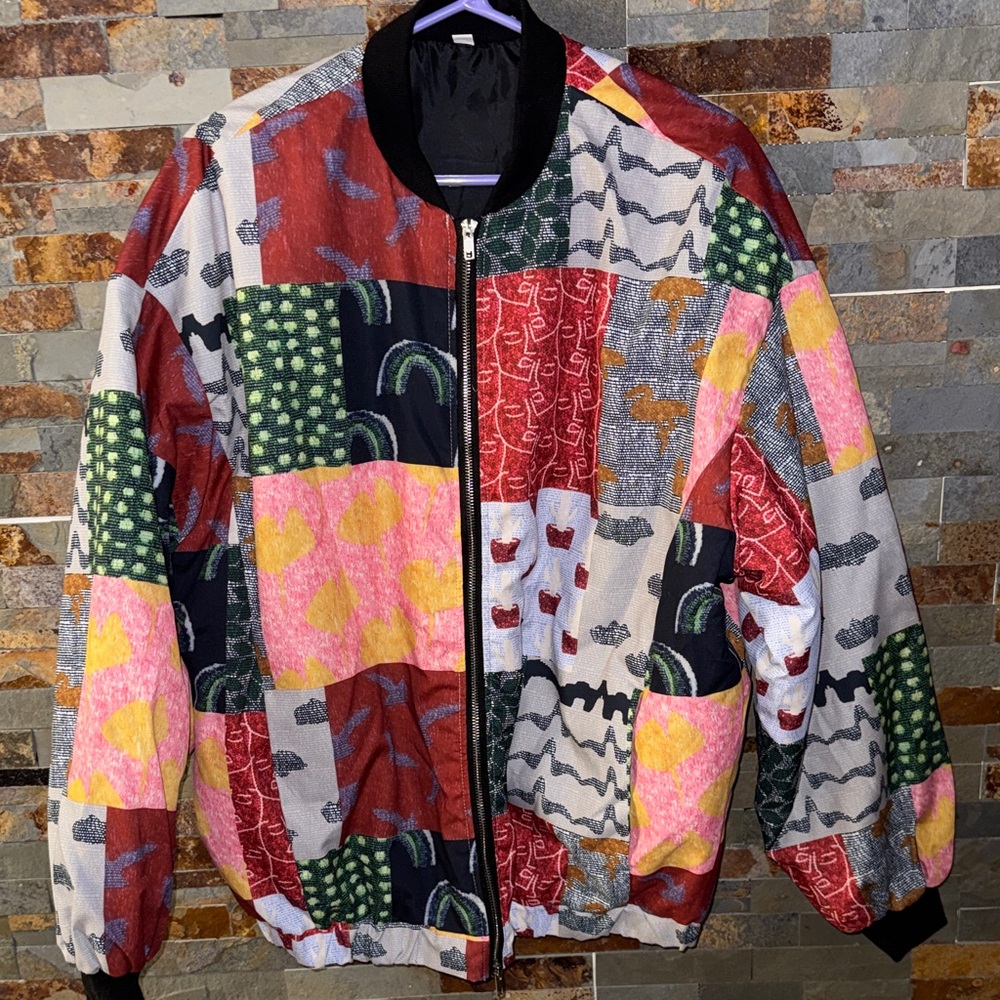 Brand New - Colorful Patchwork Bomber Jacket